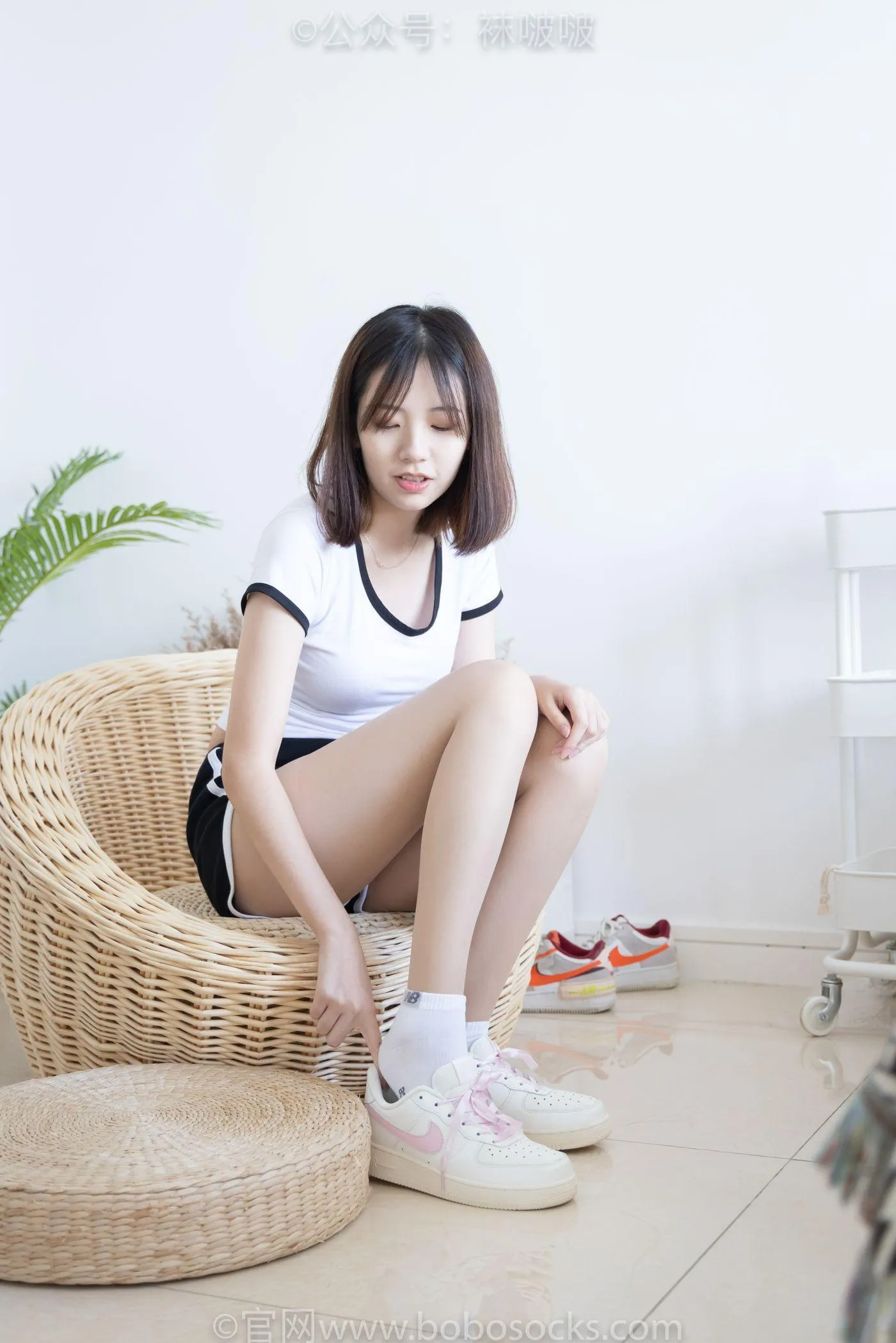 [BoBoSocks袜啵啵]NO.026 小甜豆-体操服、空军一号、白棉袜、肉丝 [149P]插图7